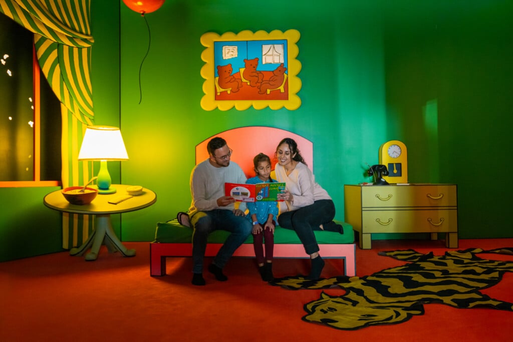 a family at the rabbit hole in kansas city