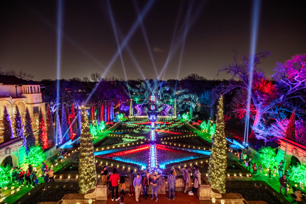 Philbrook Festival lights in the garden