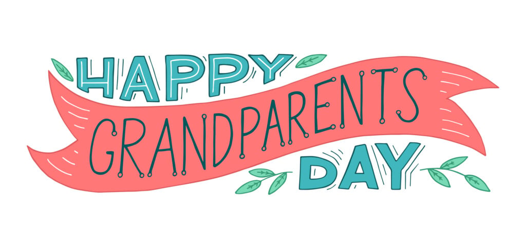 a graphic reading happy grandparents day