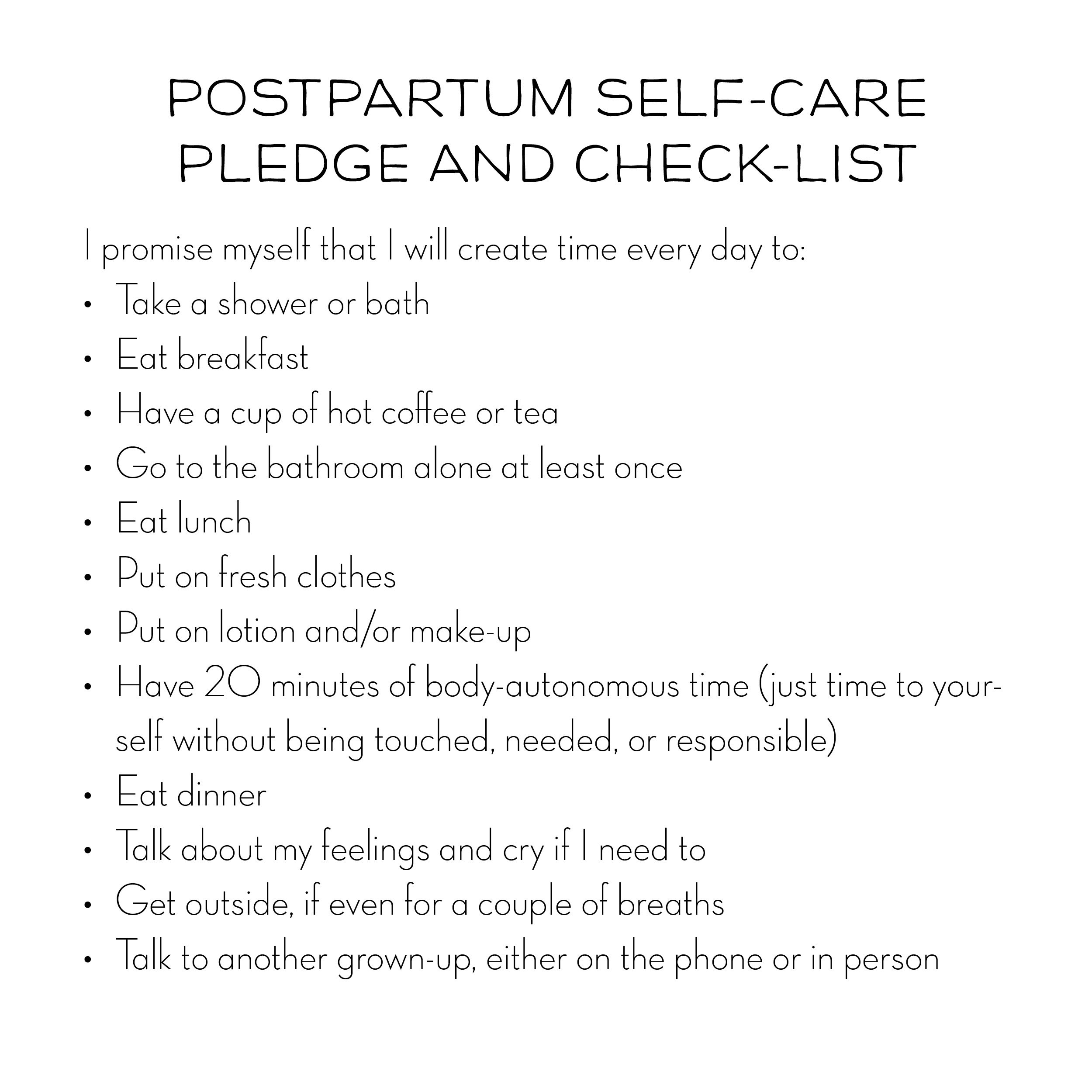 13 Postpartum Selfcare Tips