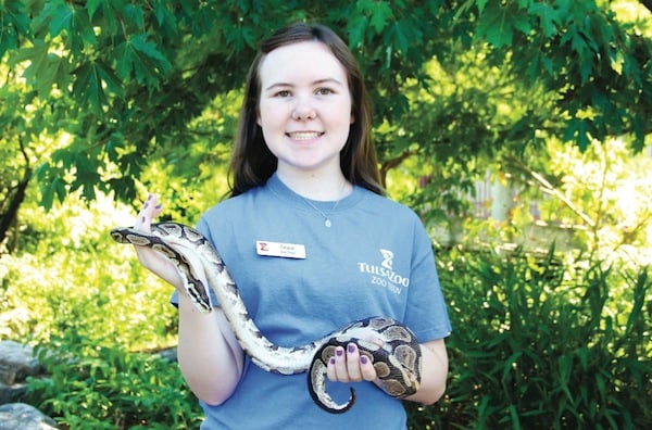 grace o'connell, who volunteers with zooteens