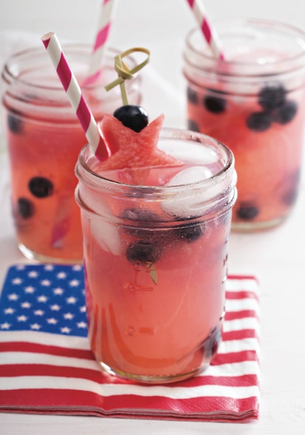 glasses of watermelon lemonade, a perfect summer drink recipe