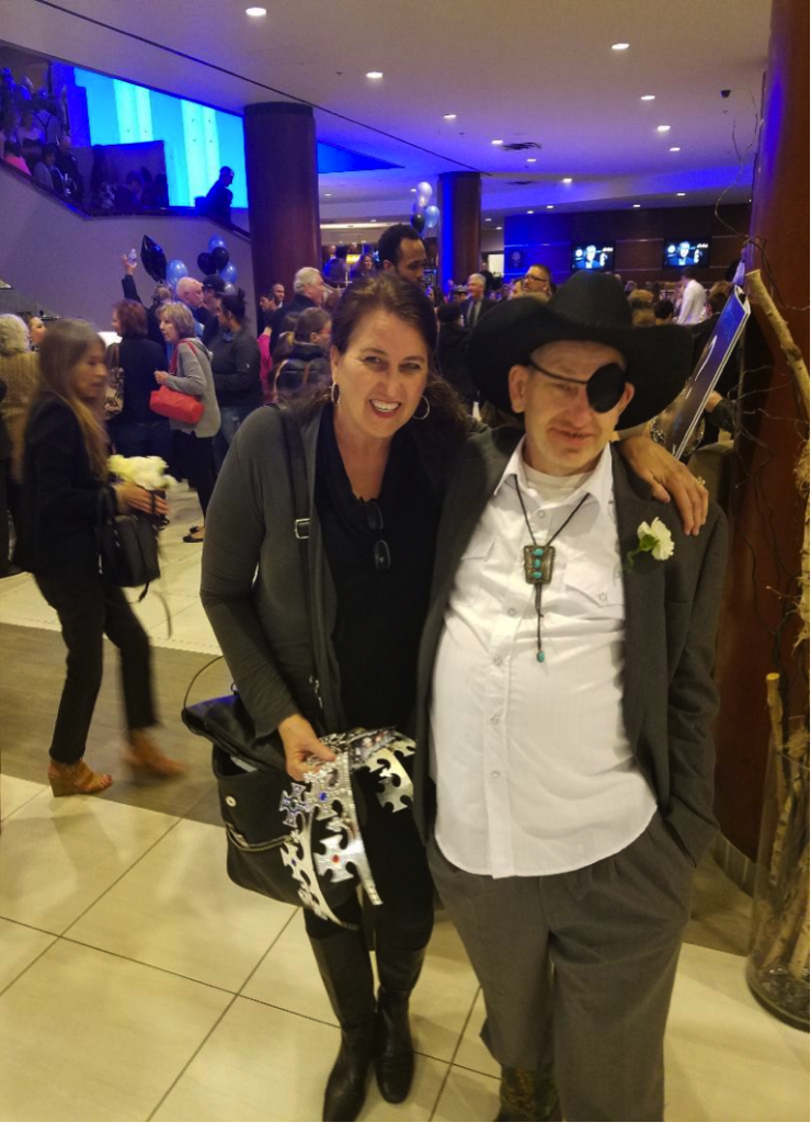 diane morrow-kondos with her brother