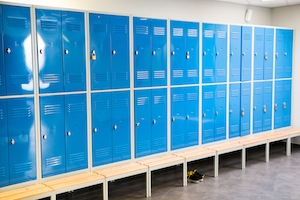 locker room, for article about donald trump saying boys will be boys