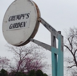 grumpy's garden sign