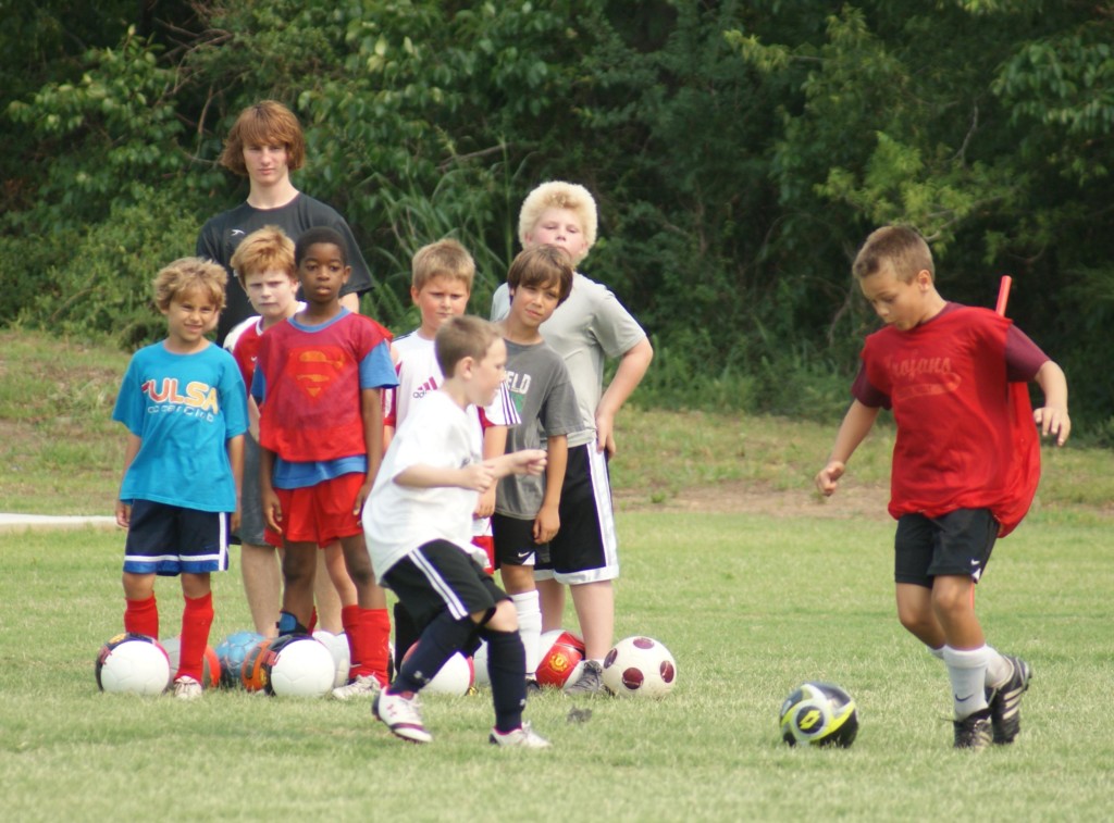 kids playing soccer. for article on choosing after-school activities