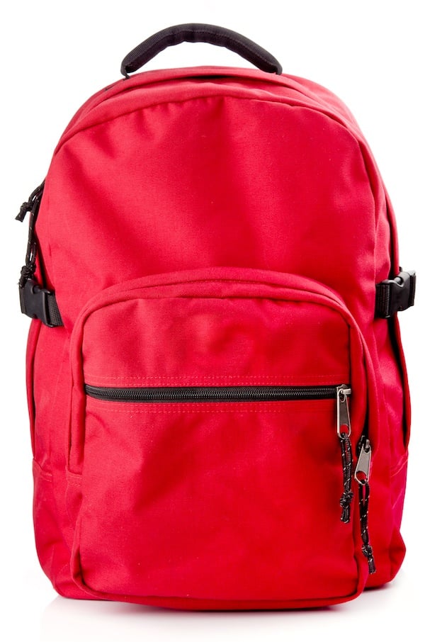red backpack, for back-to-school checklist article