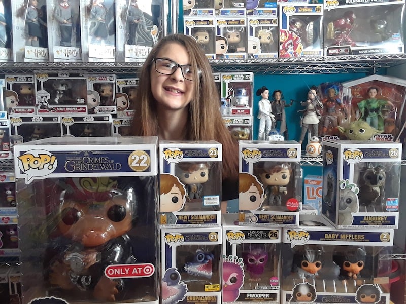 nj of nj's toy box with boxed funko pops