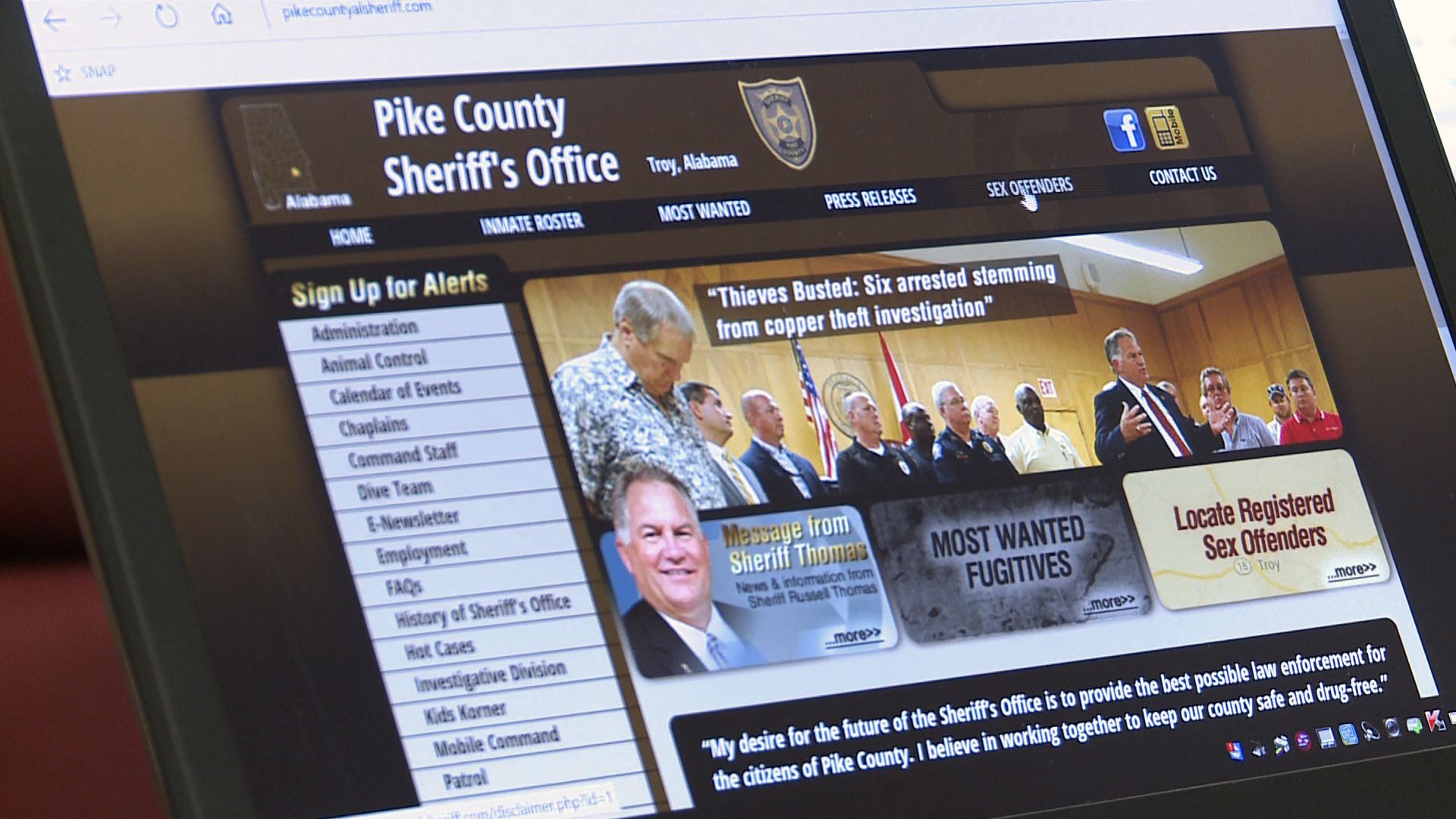Pike County Sheriffs Department Implements Offender Watch Waka 8 