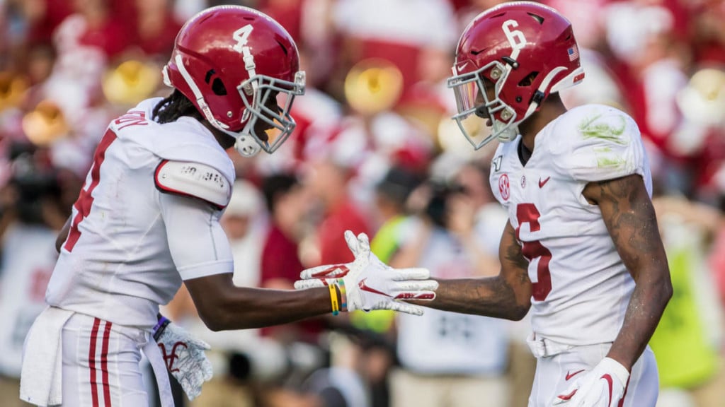 Jalen Hurts to Devonta Smith Game Winning TD - #2 Alabama vs #16  Mississippi St. 2017 [HD] 