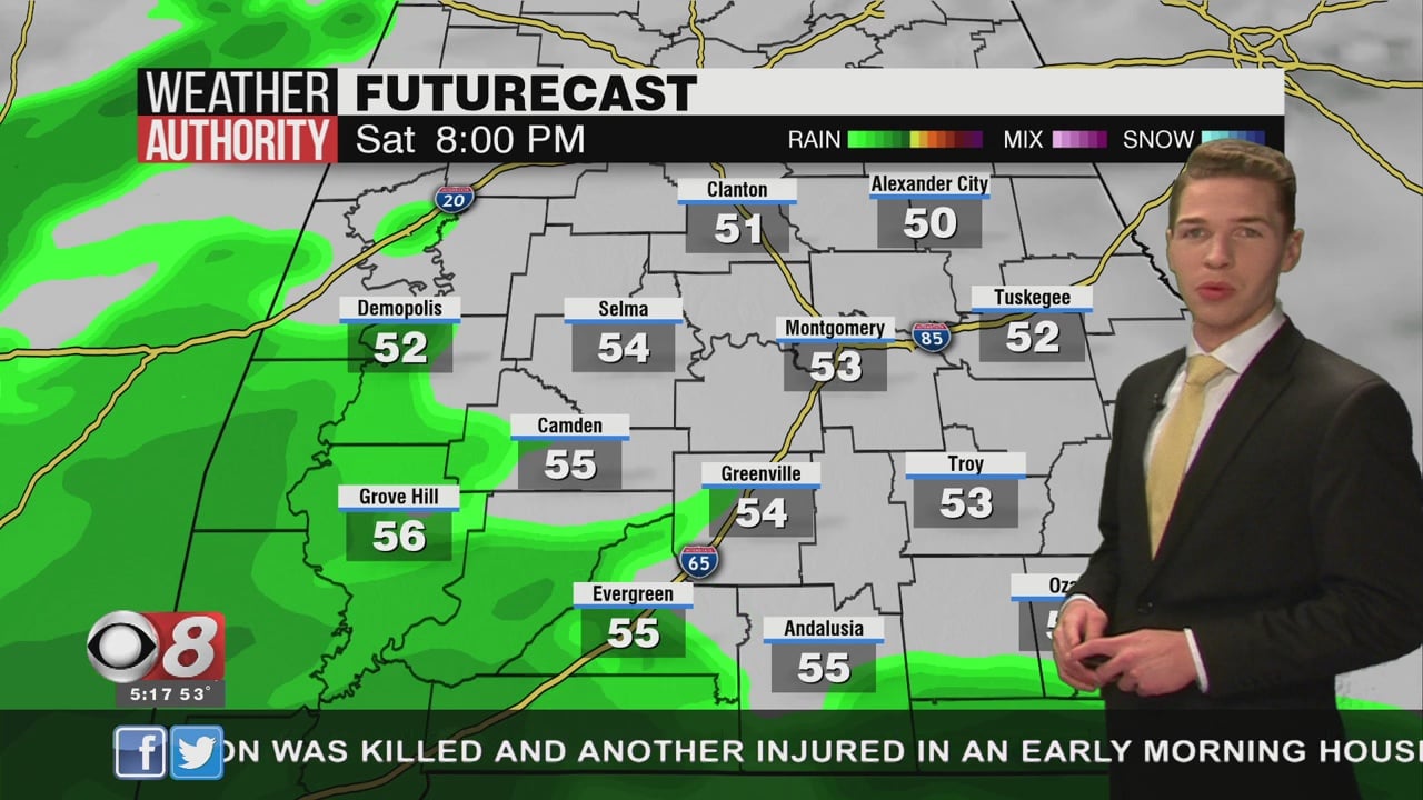 Cloudy & Cool Tonight; Rain Returns This Weekend - WAKA 8