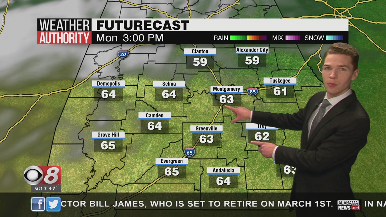 Clear And Cold Saturday Night; Sunny And Seasonable Sunday - WAKA 8