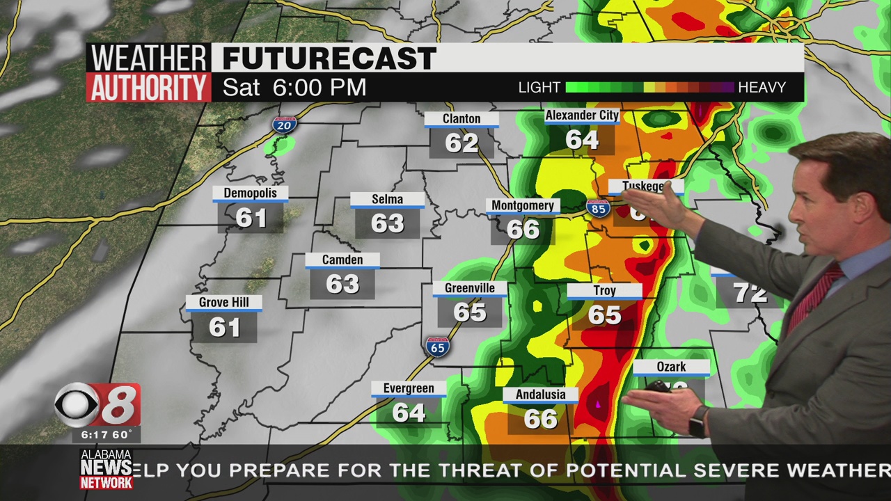 A Significant Severe Storm Threat Saturday - WAKA 8