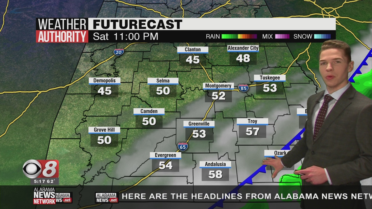 Showers And Storms Likely Saturday - WAKA 8