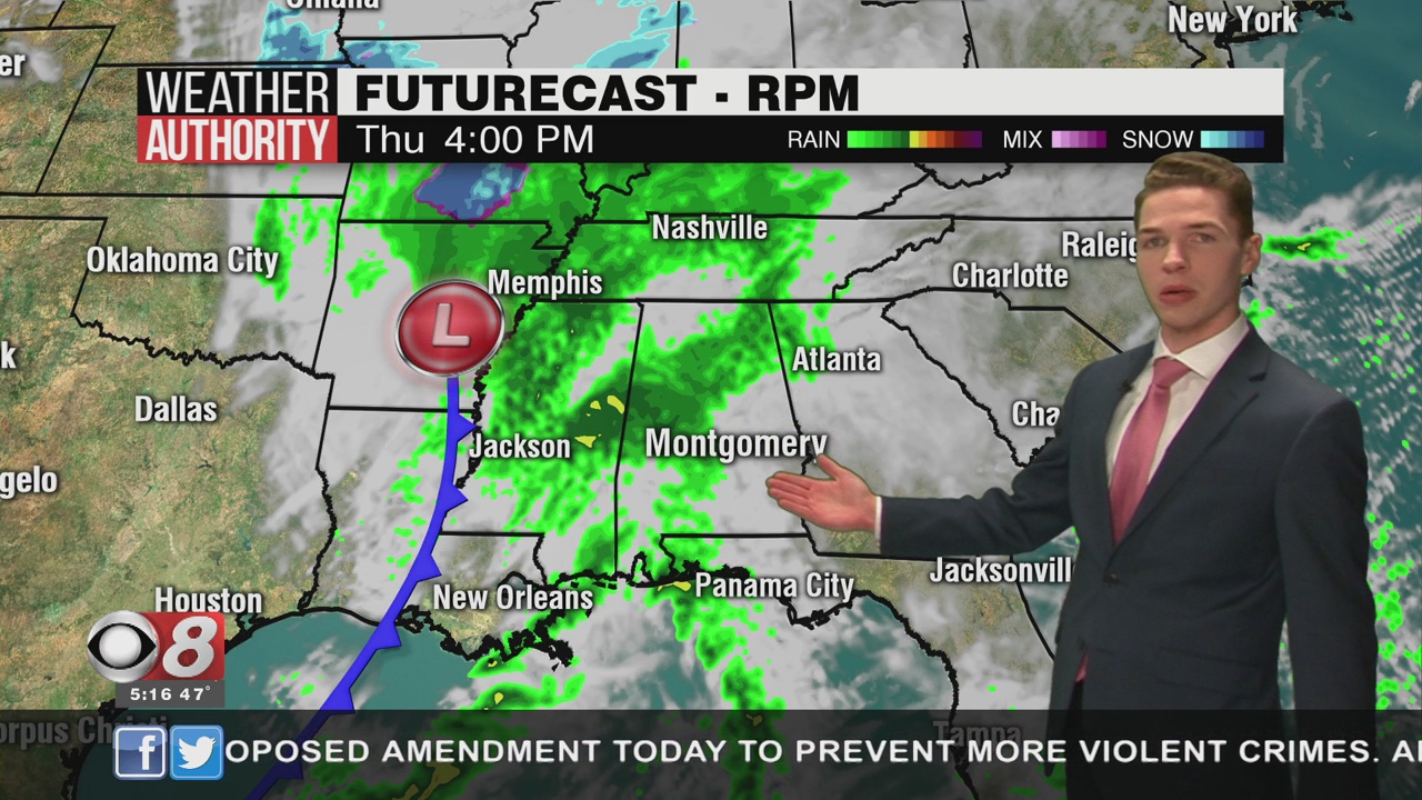 Clouds Increase Wednesday Night; Rain Likely Thursday - WAKA 8
