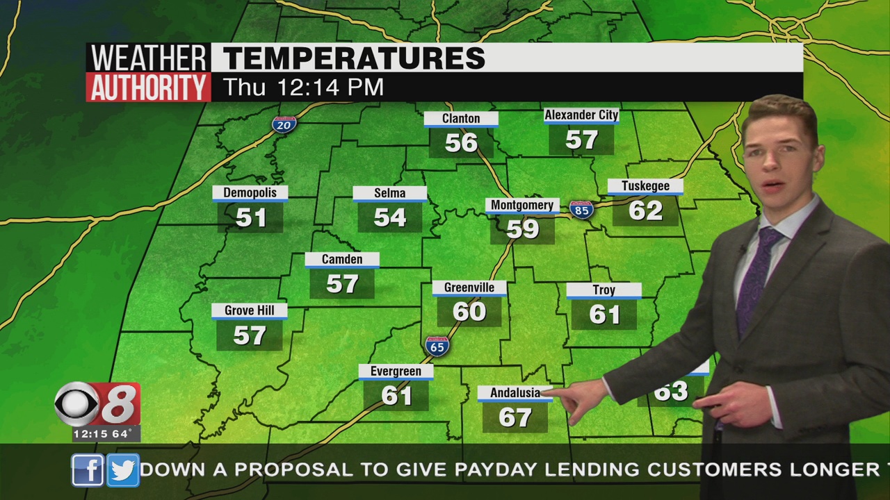 Cloudy, Cool, And Breezy Thursday Afternoon; Sunshine Returns Friday ...