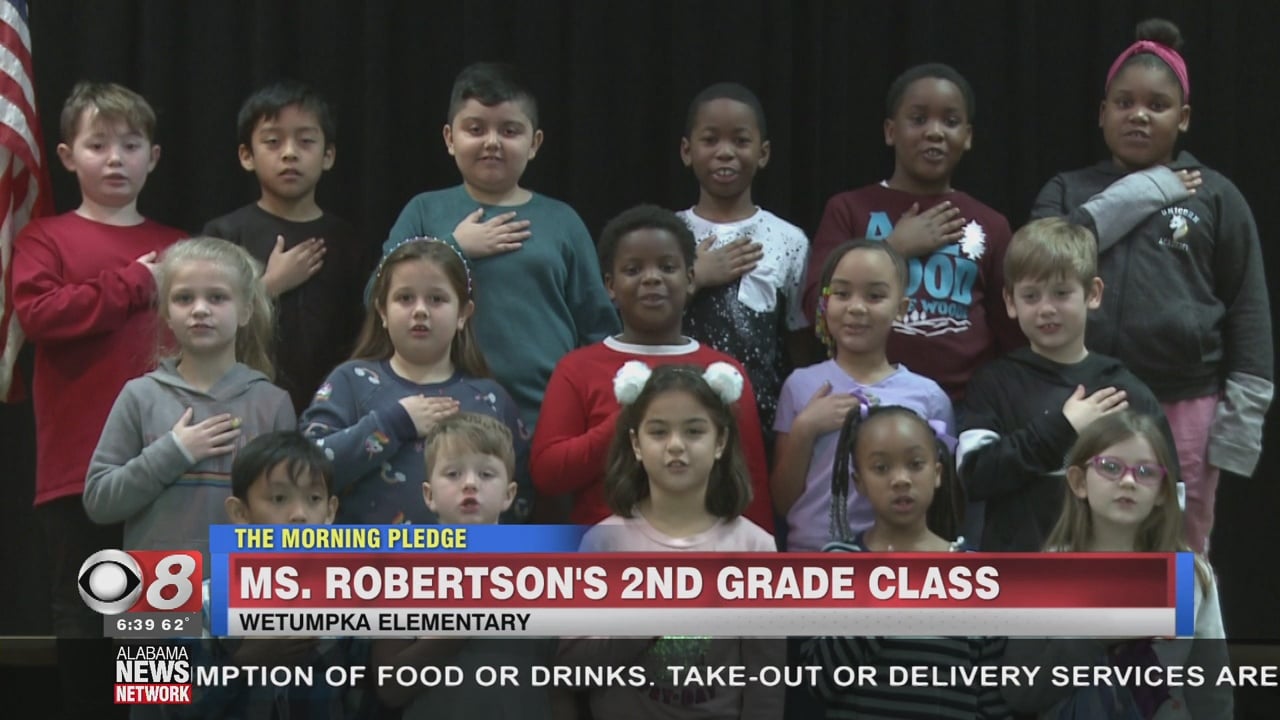 The Morning Pledge Wetumpka Elementary Ms. Robertson's Class WAKA 8