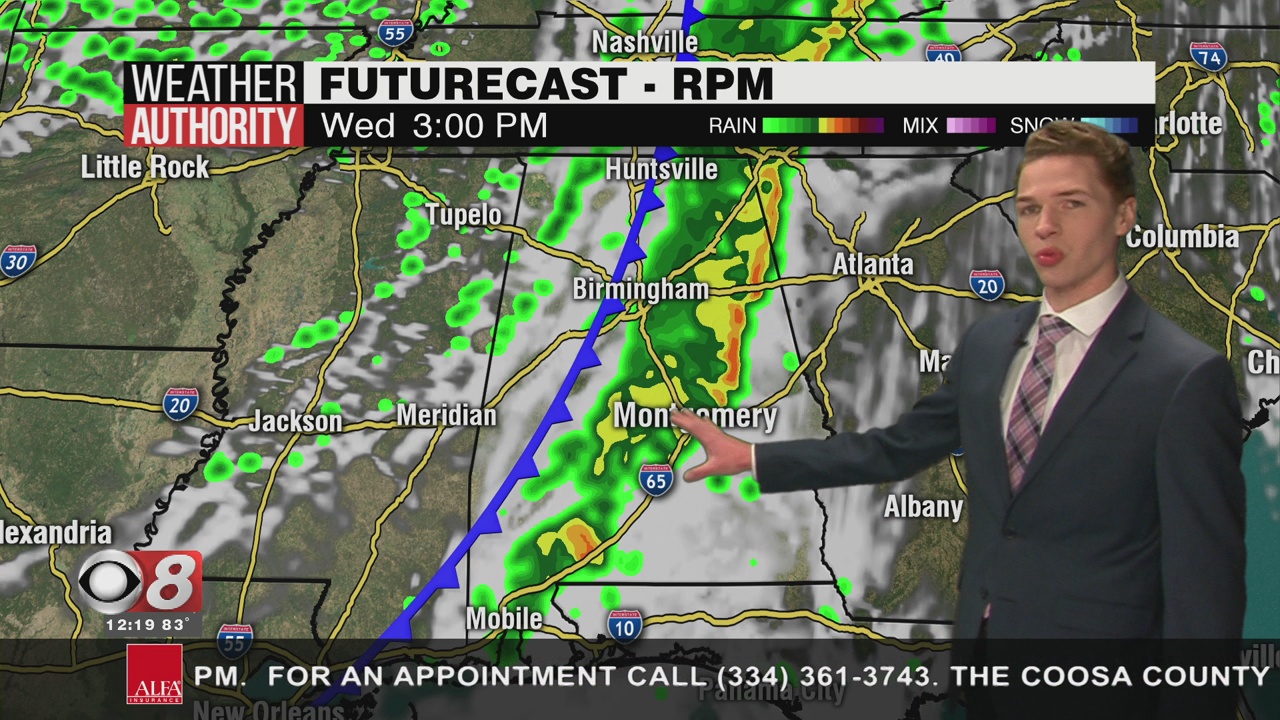 Warm And Dry Tuesday, But Severe Storms Possible Wednesday - WAKA 8