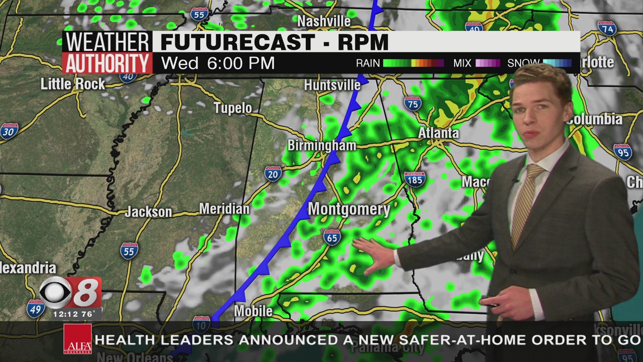 A Few Strong To Severe Storms Possible Through Wednesday Evening - WAKA 8
