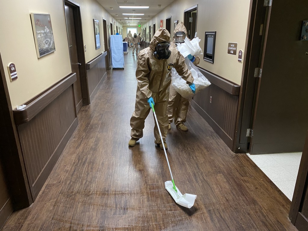 Residents Rooms, Hallways, Common Areas, And Adminstrative Offices Were Disinfected During The Operation.