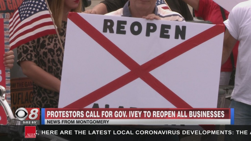 Protests To Reopen Alabama