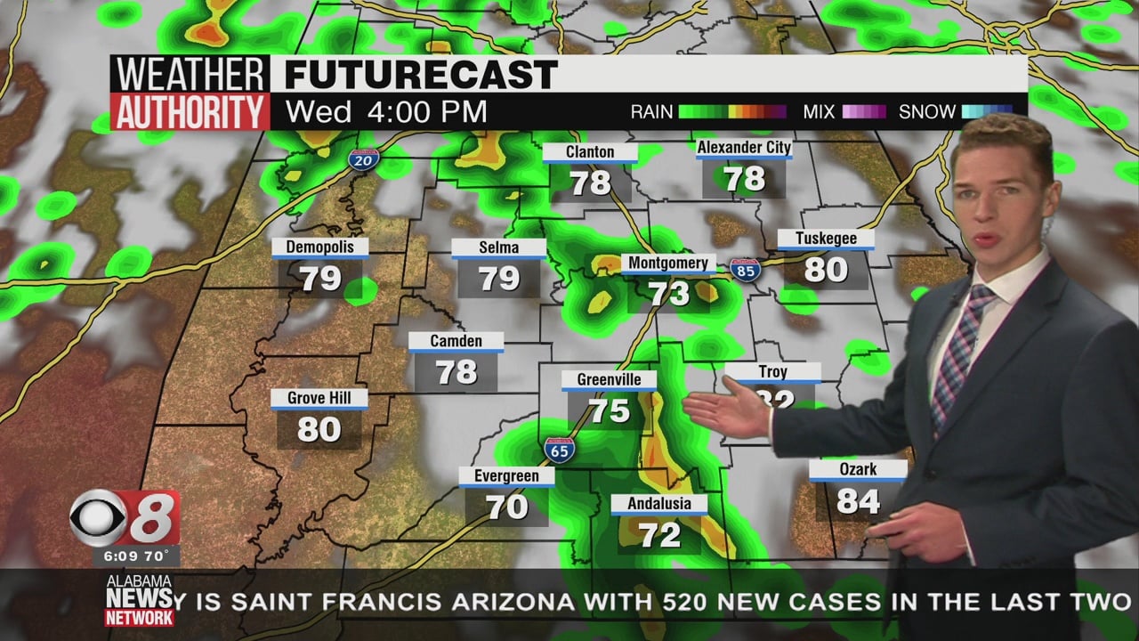 A Few Strong To Severe Storms Possible Wednesday - WAKA 8