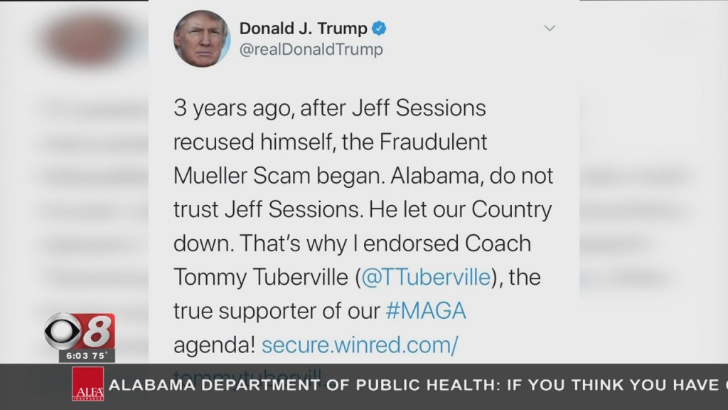 Tuberville And Sessions Beef