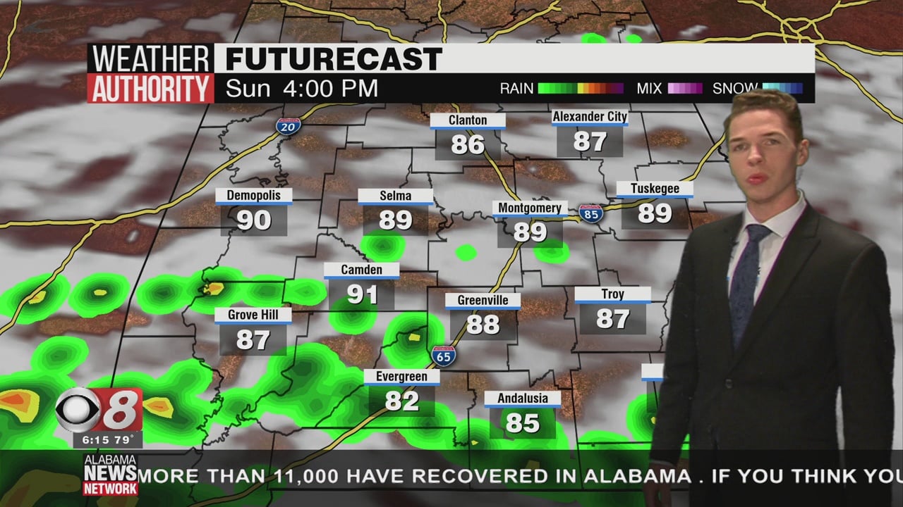 Scattered Showers And Storms Sunday As Cristobal Nears The Gulf Coast ...