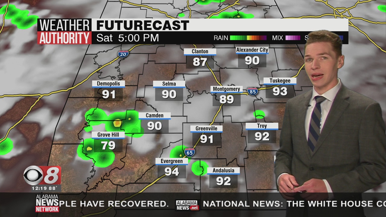 A Lower Rain Chance Friday; A Few Severe Storms Possible Saturday - WAKA 8