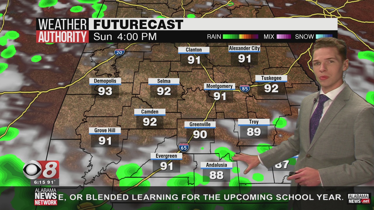Increasing Rain Chances Sunday Through Tuesday - WAKA 8