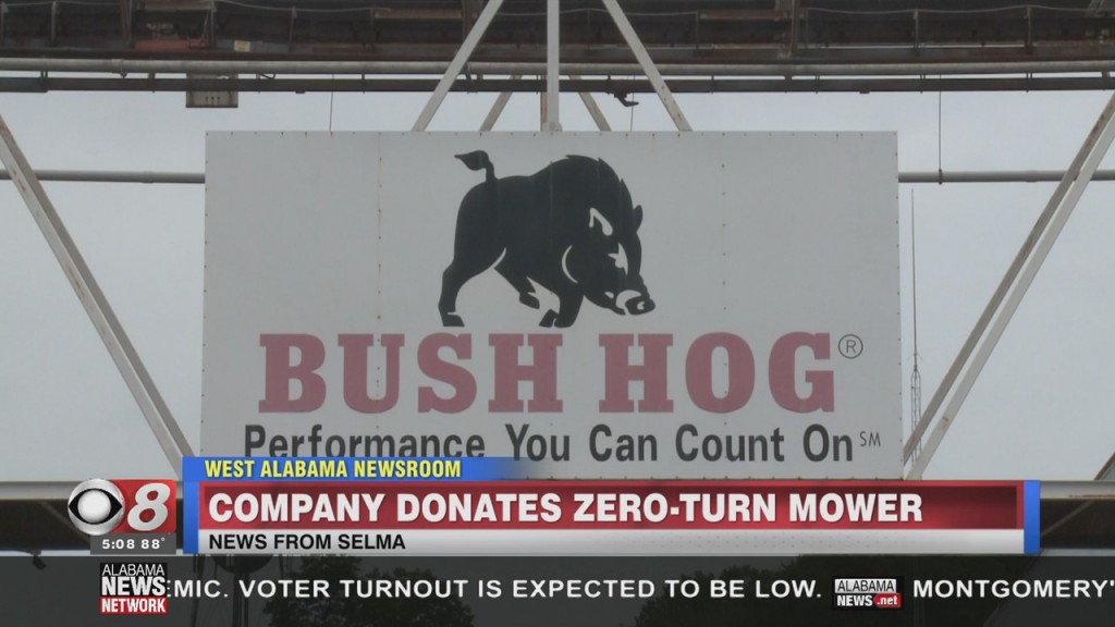 Bush Hog Donates Lawn Mower