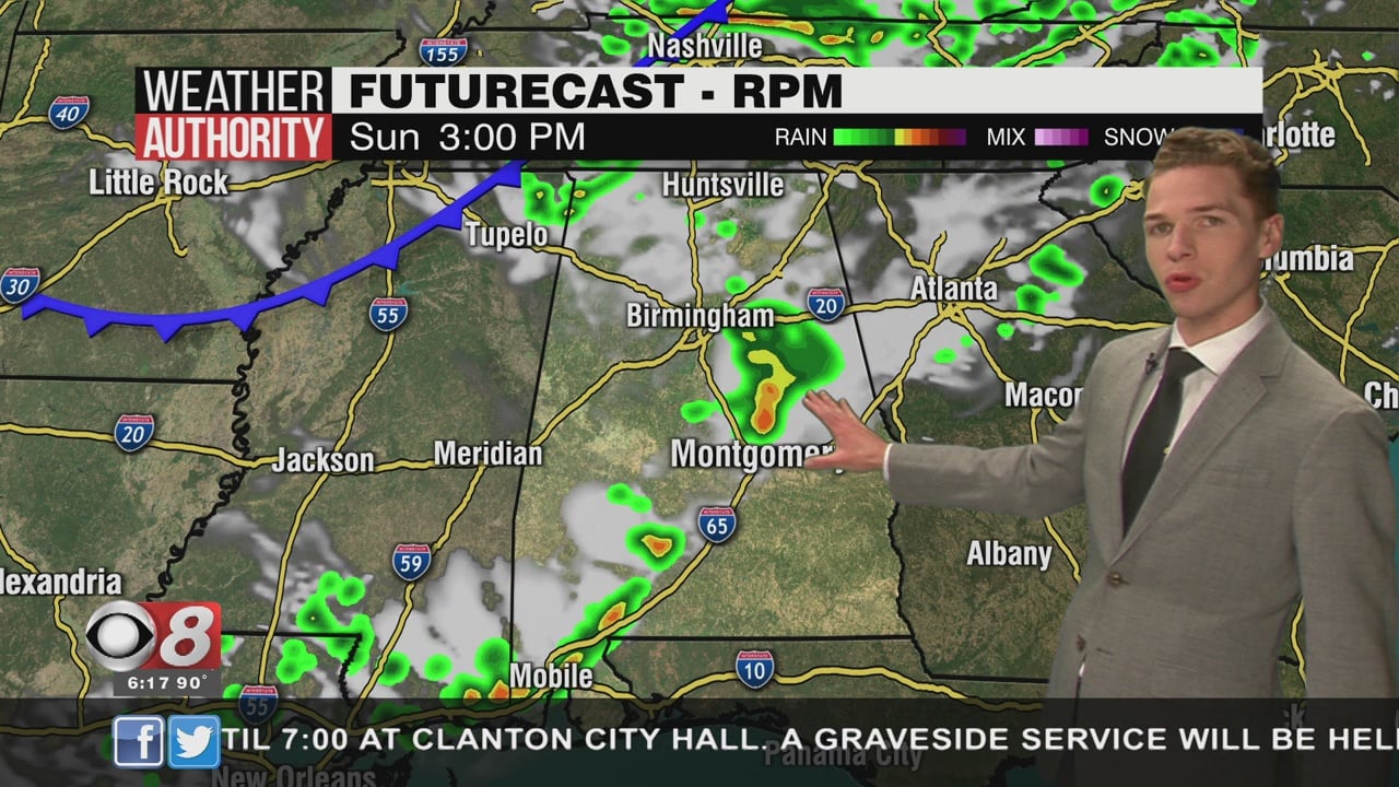 Very Hot And Humid With Strong To Severe Storms Possible Sunday - WAKA 8