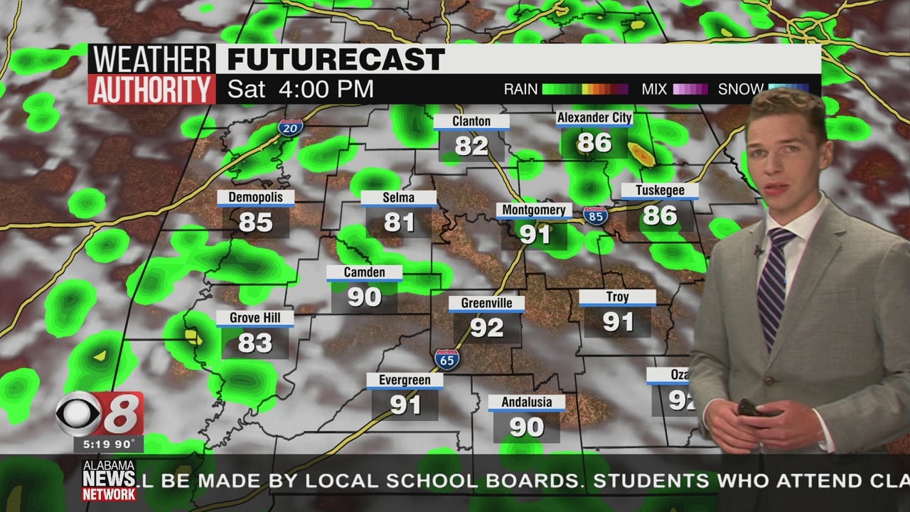 Hot & Humid With Routine Summertime Storms This Weekend - WAKA 8