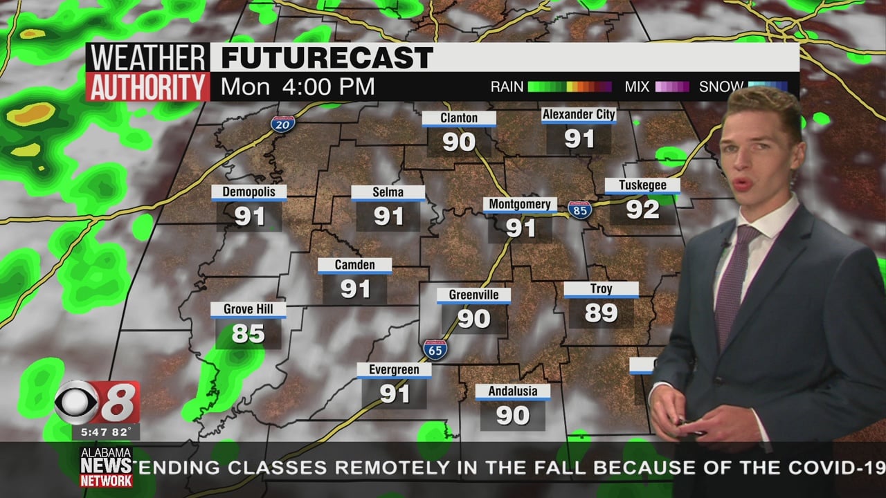 Elevated Daytime Rain Chances Continue This Week - WAKA 8