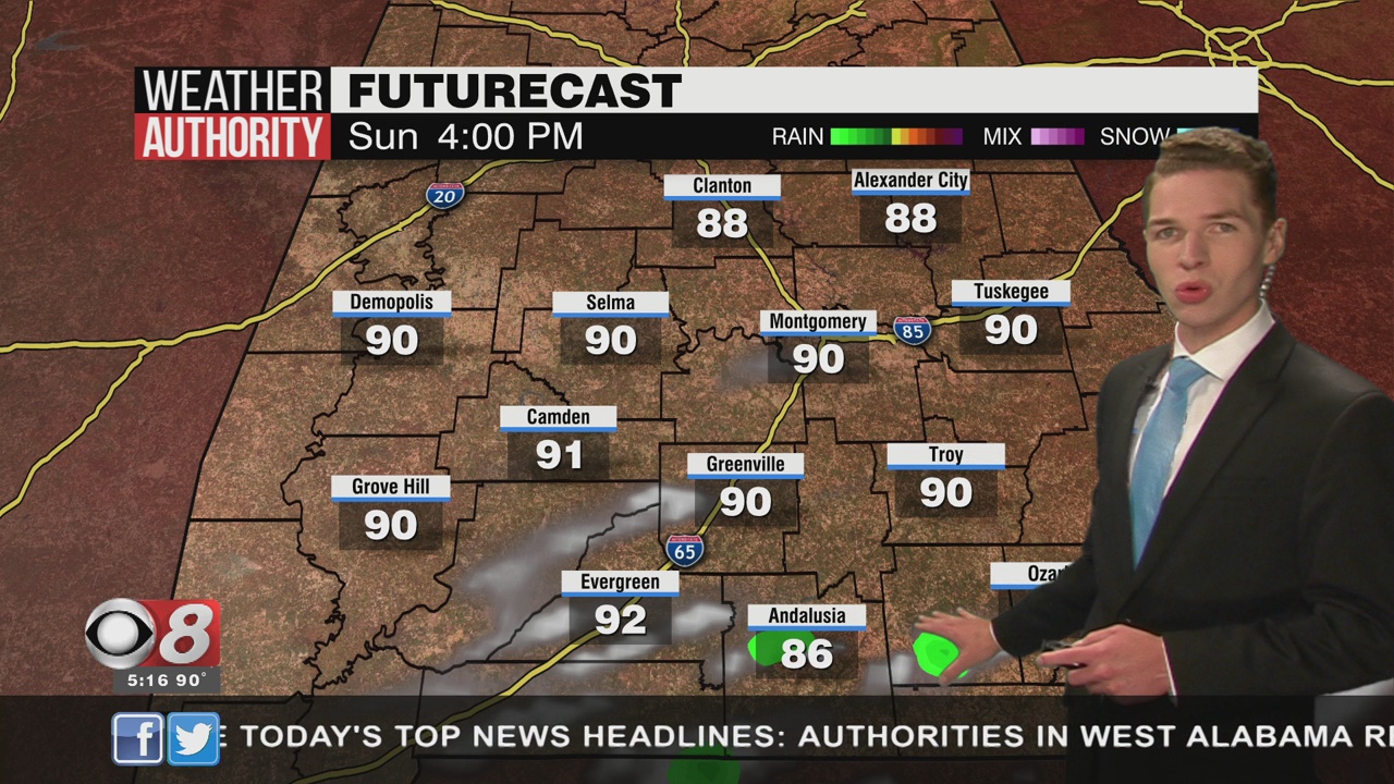 Mainly Dry Through Labor Day Weekend - WAKA 8
