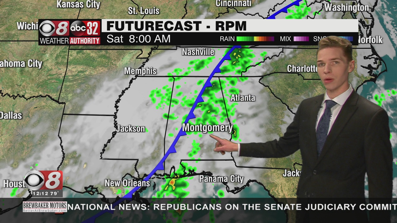 More Widely Scattered Showers And Storms Friday And Saturday WAKA 8