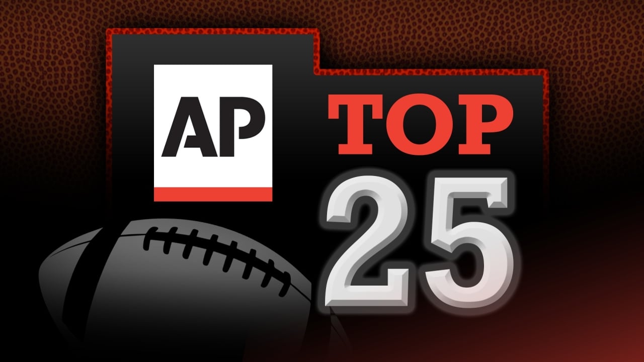 AP Top 25 College Football Poll Alabama rises to No. 3 WAKA 8