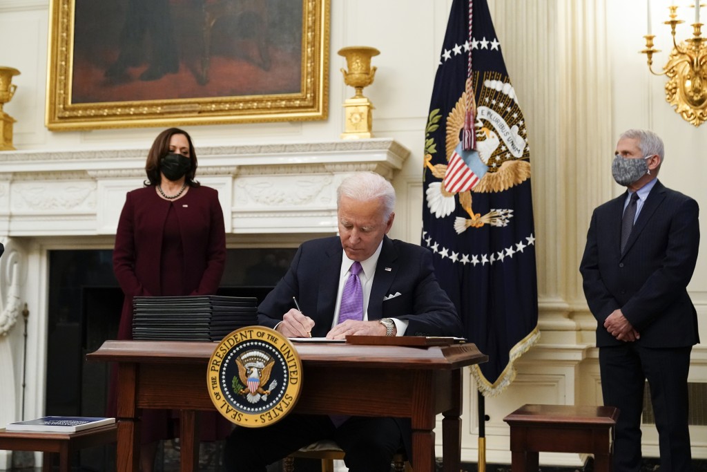 Joe Biden, Kamala Harris, Anthony Fauci