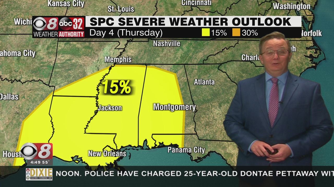 Marvelous Monday; More Strong Storms Possible Thursday - WAKA 8