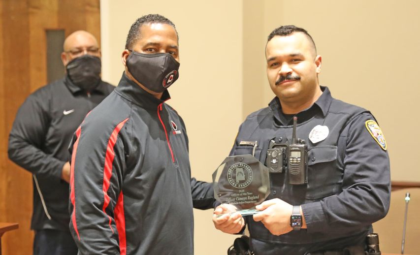 Central Alabama CrimeStoppers Honors Andalusia Police Officer WAKA 8