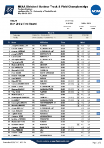 Wednesday Results Page Page 3