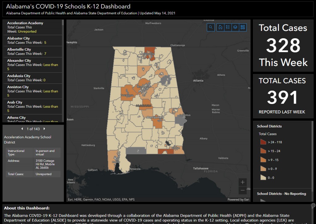 Alabama School Dashboard May14 2021