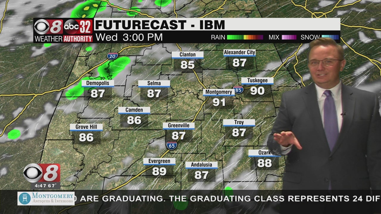 Another Hot Day; Rain Chances Are Increasing - WAKA 8