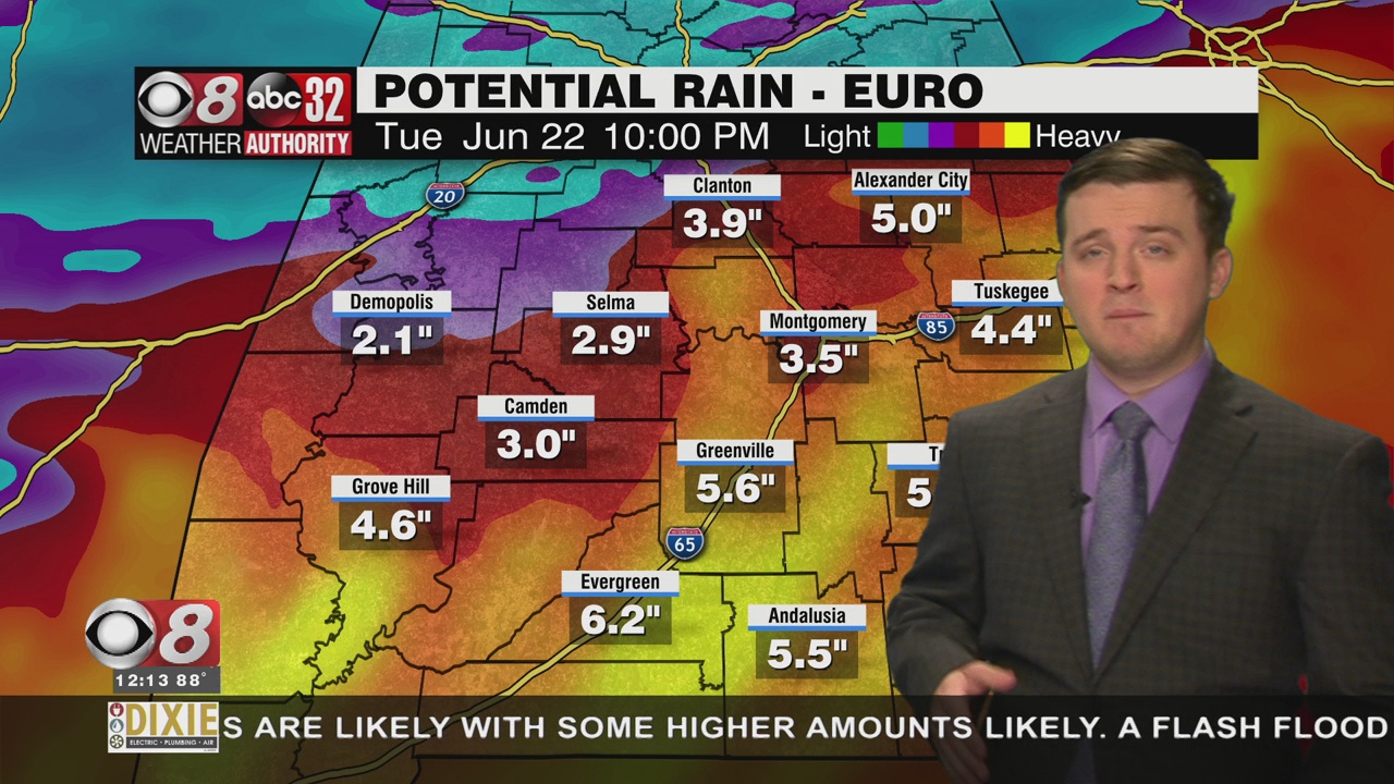Flooding, Tornadoes Possible From Tropical Storm - WAKA 8