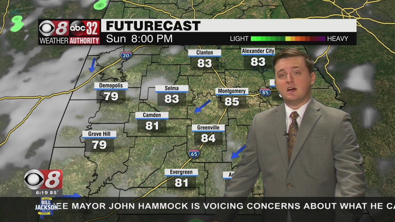 Rain Chances Decreasing But Heat Rising - WAKA 8