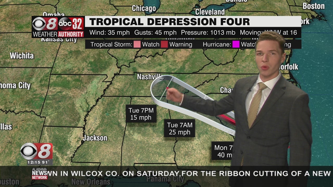 Less Rain Monday, But Increasing Rain Chances This Week - WAKA 8