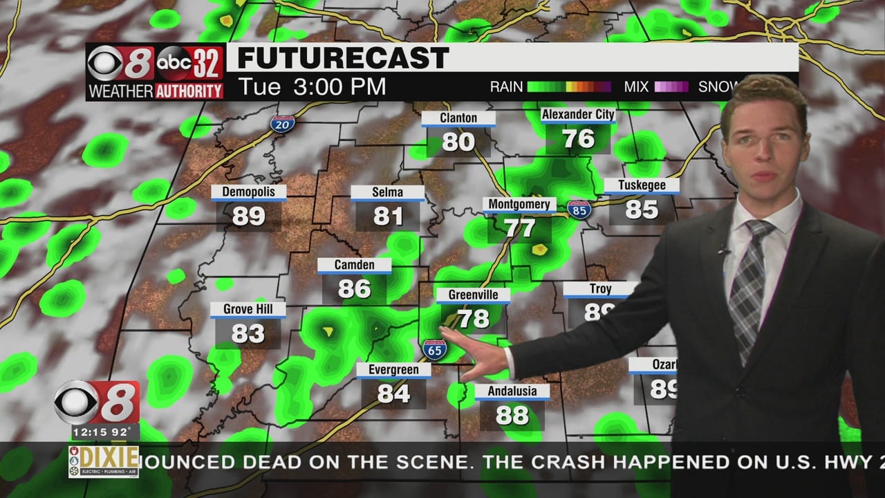 Higher-Than-Normal Rain Chances Early This Week - WAKA 8