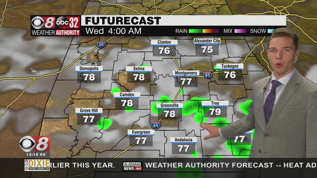 A Heat Advisory And Scattered Storms Tuesday - WAKA 8