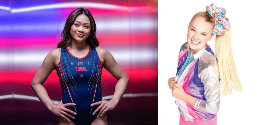 Suni Lee & Jojo Siwa Courtesy of NBC; Courtesy of Dennis Leupold/Nickelodeon)