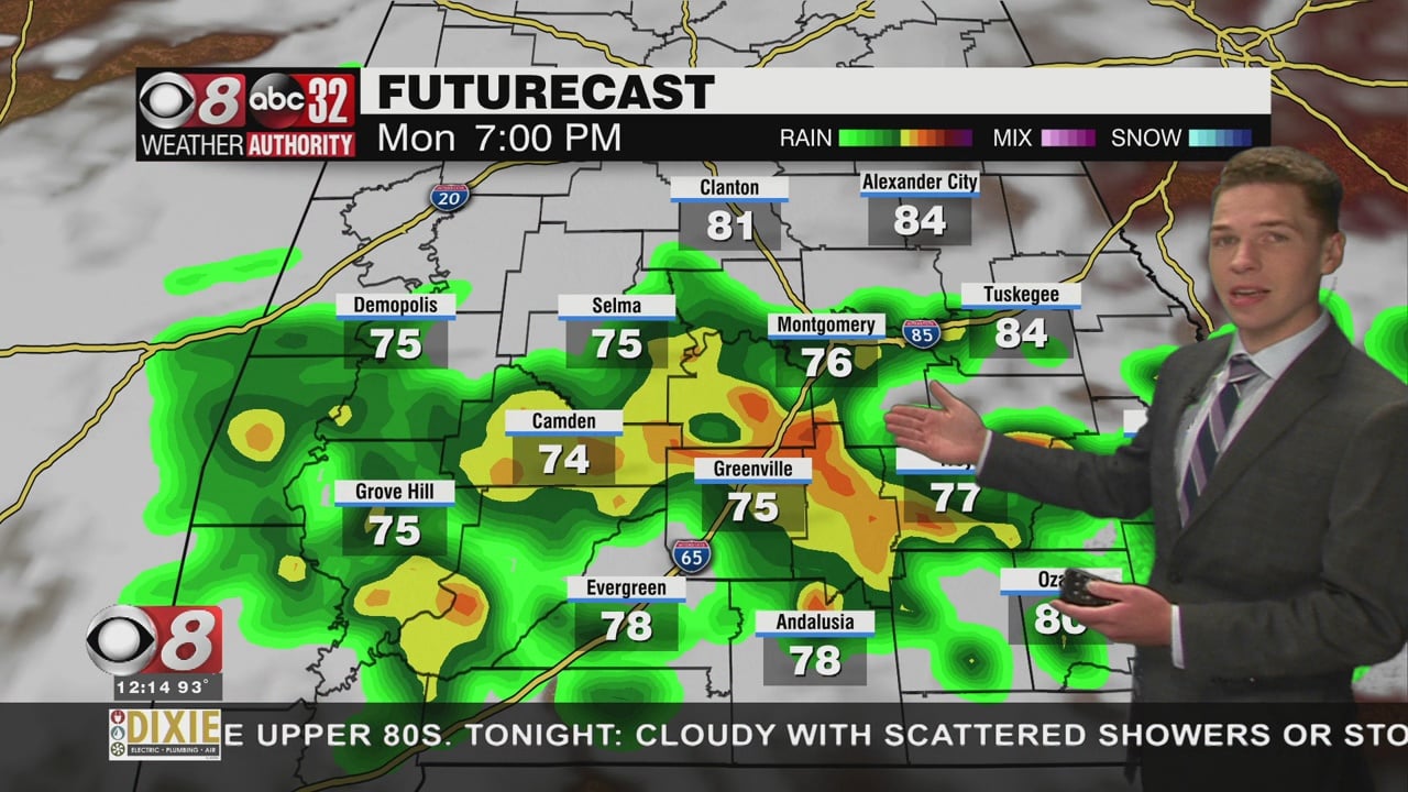 Rain Likely Monday, Less Heat This Week - WAKA 8